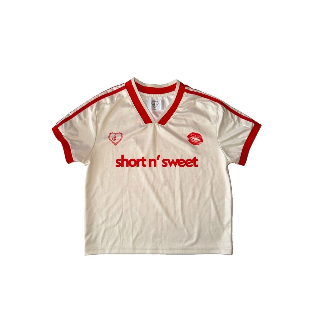 Sabrina Carpenter Short n' Sweet Soccer Jersey Tour Merch 69 Size Small *STAIN*